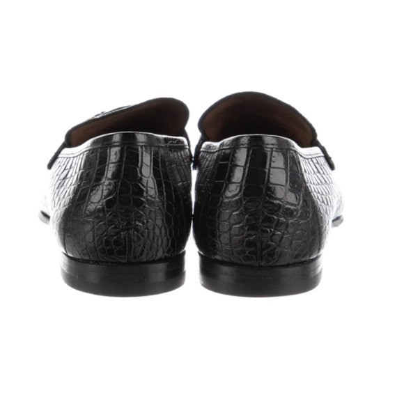 TOM FORD Embossed Horsebit Accent Dress Loafers - Picture 4 of 4